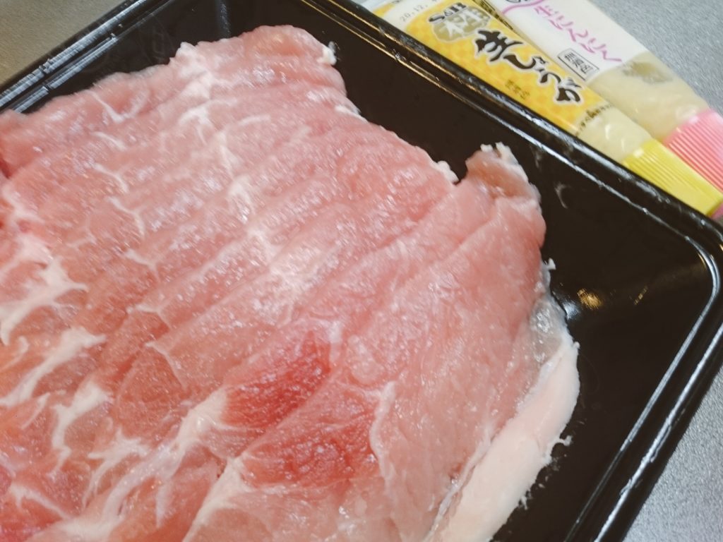 豚肉の生姜焼きの材料